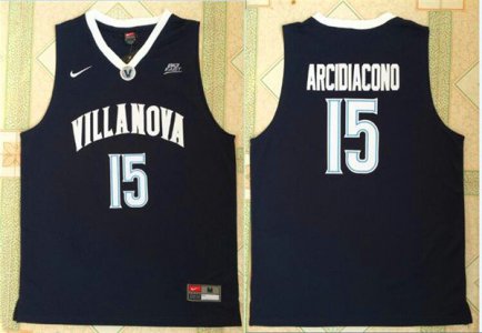 Maillot De Basket NCAA Villanova University Ryan Arcidiacono 15 Marine